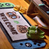 VIKAMA Gaming Controller Theme Rug, Suitable for Bedrooms, Gaming Decor Area Rug, Easy-Clean Gaming Room Area Rug
