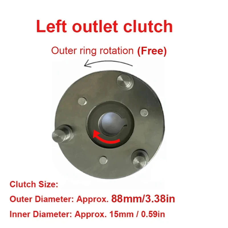 EBike Motor Gear Clutch Kit 36T Nylon Gear With Bearing 88mm Clutch For Bafang 500W Motor Bicycle Modification Accessories