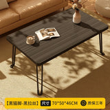 Modern Simple Foldable Dining Table Home Living Room Portable Rectangular Study Table for Small Apartment Bedroom Balcony