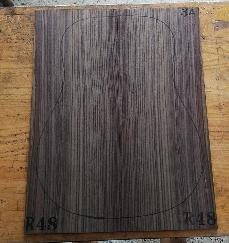 AAA Grade India Rose guitar back/side board All-Solid acoustic Guitar making material accessories Solid Woods Number selection