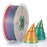KINGROON Rainbow Silk PLA Filament 1.75mm 1KG Multicolor Gradient 3D Printer Materials Color Change Smooth Silky PLA Plastic New