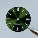 New arrivals 36mm watch case Engine Turned BEZEL for AK Parts Replacemet Fits 28.5mm Dial NH35/36 Movement Modification Parts