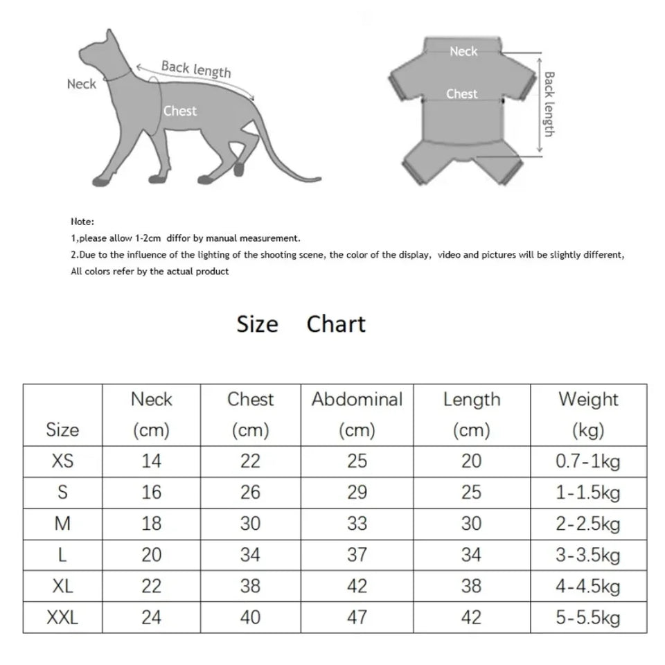 Four Legged Striped Shirt Hat Tail Cover Suit for Sphynx Cat Spring Black Sweatshirt for Kittens Hairless Warm Autumn Costumes