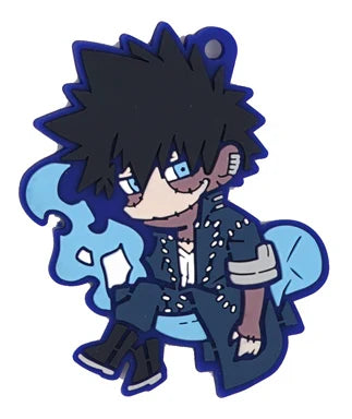 My Hero Academia Anime Bakugou Katsuki Midoriya Izuku Dabi Hawks MHA Rubber Keychain Ornament Toys Collection Gift