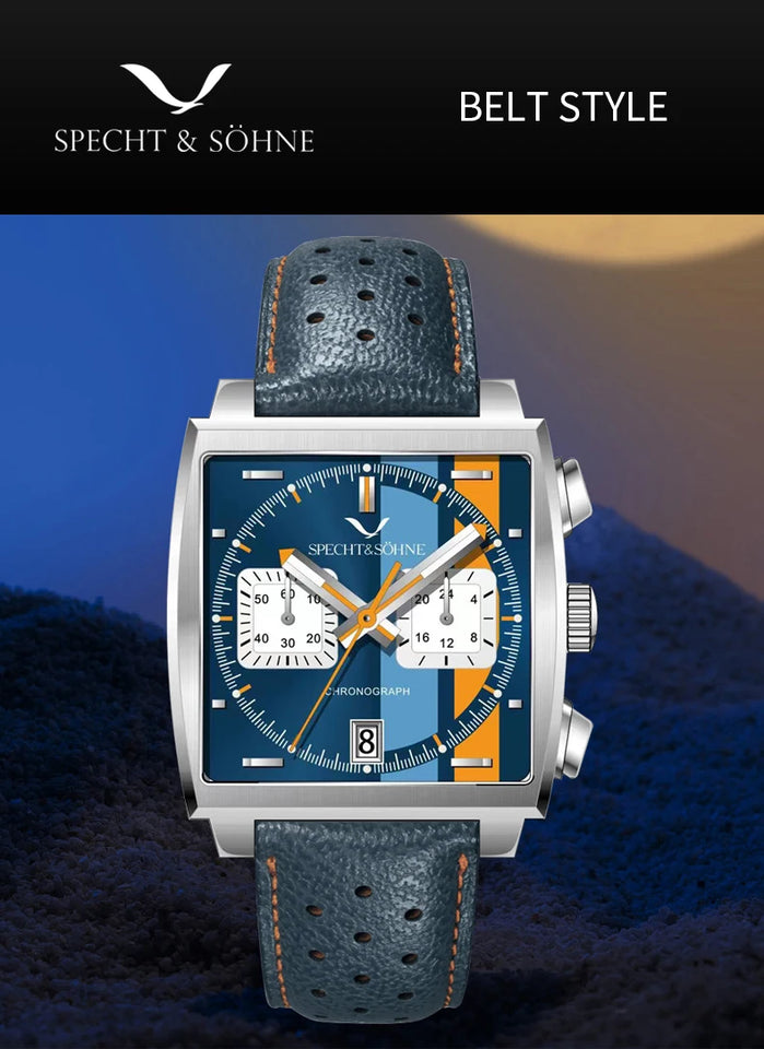 2025 Specht & Sohne New Arrivals Mens Watches Top Brand Luxury Stainless Steel Japan VK64 Chronograph Male Quartz Wristwatches
