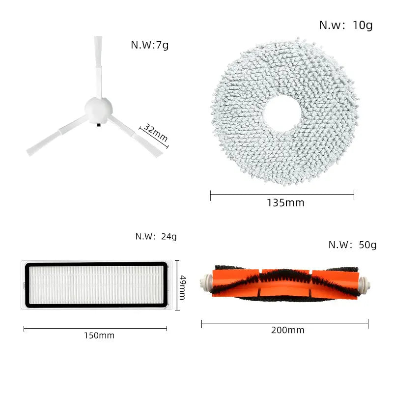 Dreame L10s Ultra/L10 Ultra Accessories S10 Pro Xiaomi MIJIA Omni 1s B116 X10+ Part Dust Bag Mop Cloth filter Brush