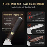 Yangjiang 9Cr18 Stainless Steel Cleaver, 2-in-1 Household & Commercial Knife for Slicing Meat & Chopping Bones C2612