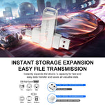 JASTER Metal USB TYPE-C 2 IN 1 Pen Drives 16GB silvery Flash Drive 64GB Commercial Affairs Gifts Memory Stick 4GB 8GB 32G U Disk