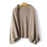 100%Wool Women's Knitted Shawl Scarf Soft Warm Knitwear Cardigan Cloak Wraps Shoulder Neck Protect Pashmina Scarves Dual Use