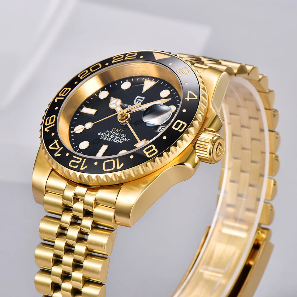 2025 PAGANI DESIGN New PD-1662 V5 Men Mechanical Watches Luxury Ceramic Bezel Automatic Watch 100M Waterproof GMT Watch for Men