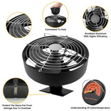 4 Blades Stove Fan Heat Powered Fireplace Fan Log Wood Burner Eco-fan Quiet Fireplace Fan Warm Heat Distribution Winter Home무동력팬