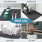 Coffee Bar Drying Mat Fashion Kitchen Decor Non-Slip Heat Resistant Countertop Mat Daily Trendy Countertop Decor Mat