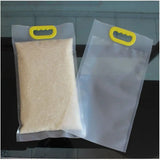 10pcs 5kg/10kg Rice Grain Packaging Bag Plastic with Handle Food Vacuum Bag Insect Proof Moisture-proof Food Storage Sealed Bag