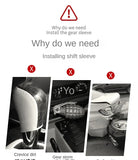 High Quality Car Shift Handle Cover PU Leather Non-slip Wear-resistant Universal Car Automatic Gear Sheath Car Decoration