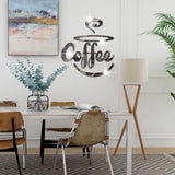 New Creative Acrylic Mirror Coffee Cup Wall Paste Living Room Bedroom Background Wall Decoration Self-adhesive Mirror
