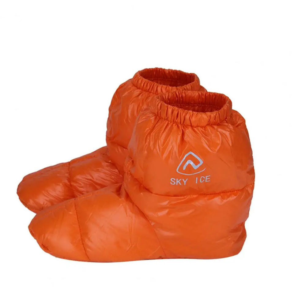 1 Pair Practical Warm Foot Covers Lightweight Shoe Covers Anti-scratch Windproof Winter Warm Down Footwear