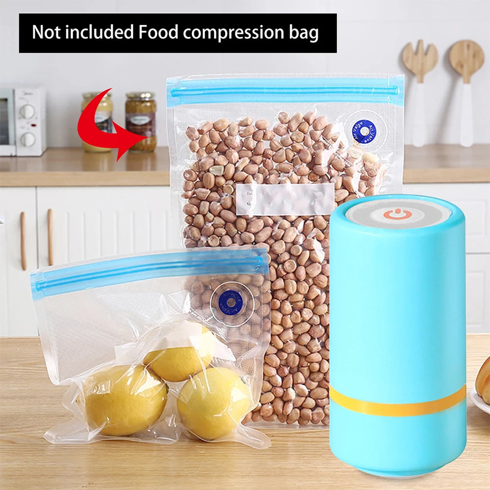 Portable Handheld Vacuum Sealer Pump Vacuum Sealer Pump USB Rechargeable for Inflatable Cushions Travel Storage Electric Pump