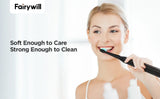 Fairywill FW-507 Sonic Electric Toothbrush 5 Modes USB Charger Tooth Brushes Replacement Timer Sonic Toothbrush 8 Brush Heads