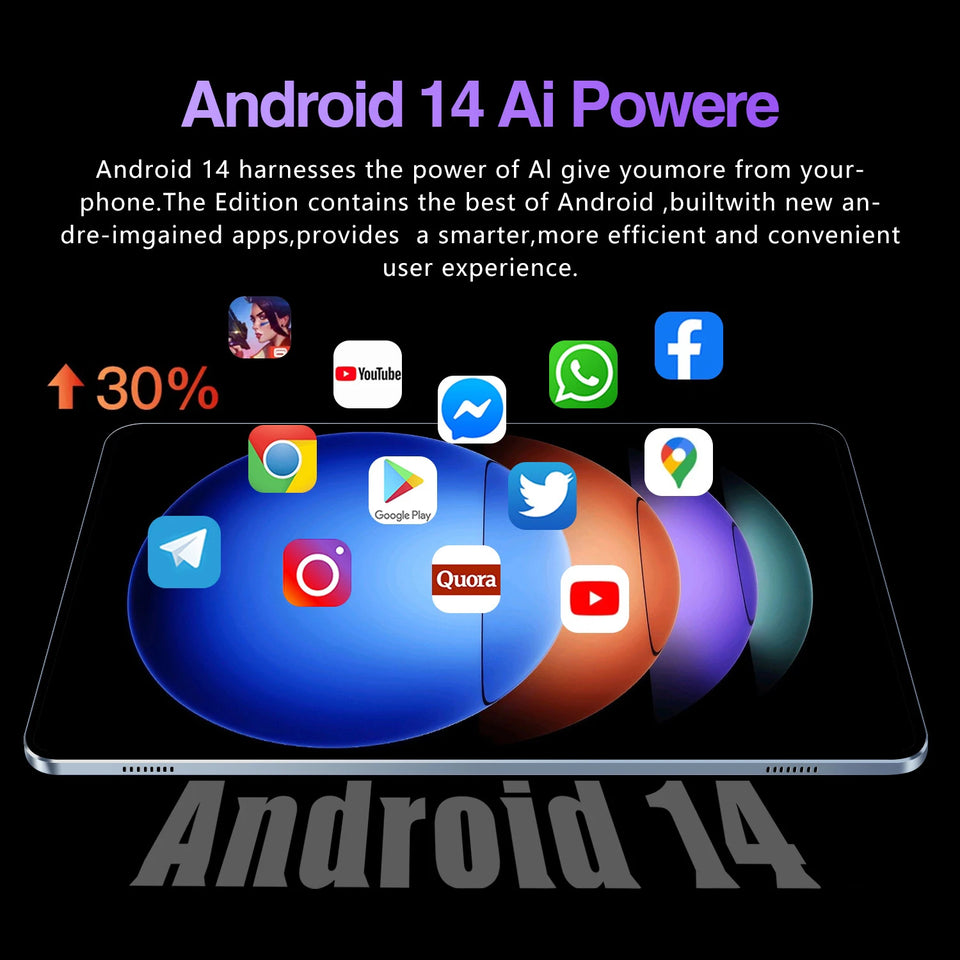 Latest Global Version Pad 15 Pro Snapdragon 8 Gen3 Android 15 Tablet 11Inch HD 22GB+2TB 10000 MAh 5G Dual SIM Wifi GPS Tables PC