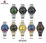 Naviforce 9249 High Quality Sports Casual Mens Watch Business Stainless Steel Quartz Wristwatches Male Clock Reloj Hombre