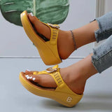 Summer Sandals Women 2026 Big Size Platform Sandals Wedges Flip Flops Shoes Comfortable Slippers Ladies Non-Slip Open Pantuflas