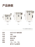 watchget 1.2/1.5/1.8L Airtight Canister Coffee Bean Storage One Way Releasing Valve Container with Date Tracker and Scoop