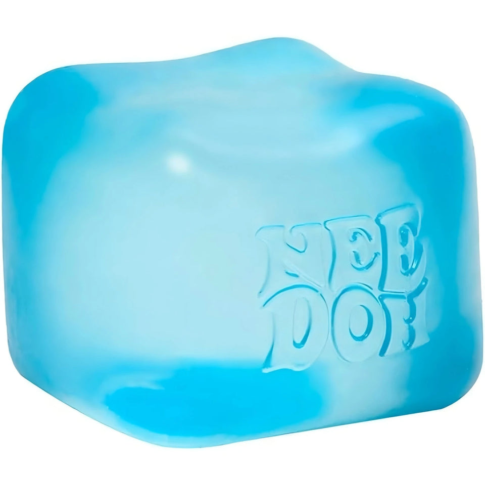Schylling NeeDoh Nice Cube Sensory Squeeze Toy with Super Solid Squish Stress Relief Anxiety Sensory Toy 2.25" Cube Party Gifts