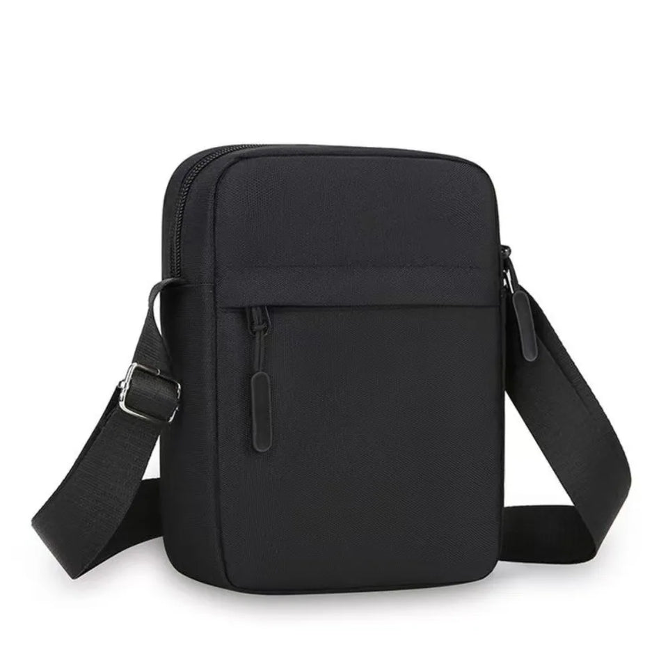 New Nylon Polyester Crossbody Bags Black Grey Blue Minimalists Tote Bag Long Shoulder Strap Travel Storage Bag For Men Women