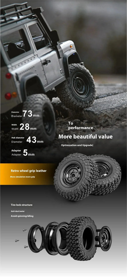 1/12 4WD Off-Road RC Car MN98 MN99S 2.4G Remote Control SUV Electric Climbing Car Toy for Kids Official Licensed Model Guard 90