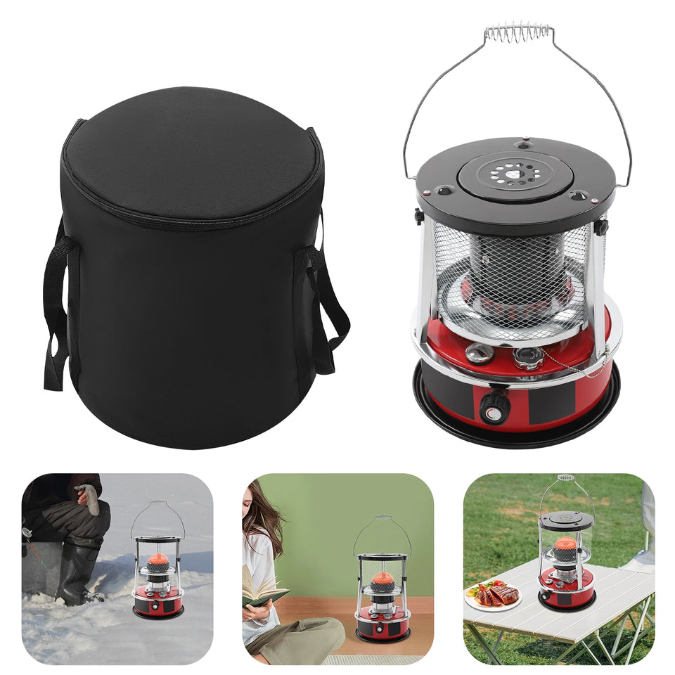 8000 BTU Kerosene Heaters, 5.2L Gal Fuel Capacity Kerosene Stove Heater, Adjustable Height Portable Kerosene Space Heater