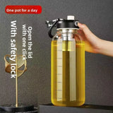 Tea Separation Glass Tea Cup Double Drinking with Handle Water Cup Large Capacity High Temperature Resistant Portable Kettle