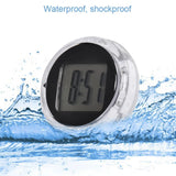Mini Digital Motorcycle Clock Electronic Clocks Electronic Watch LCD Display Digital With Self-Adhesive Bracket Electronic Clock