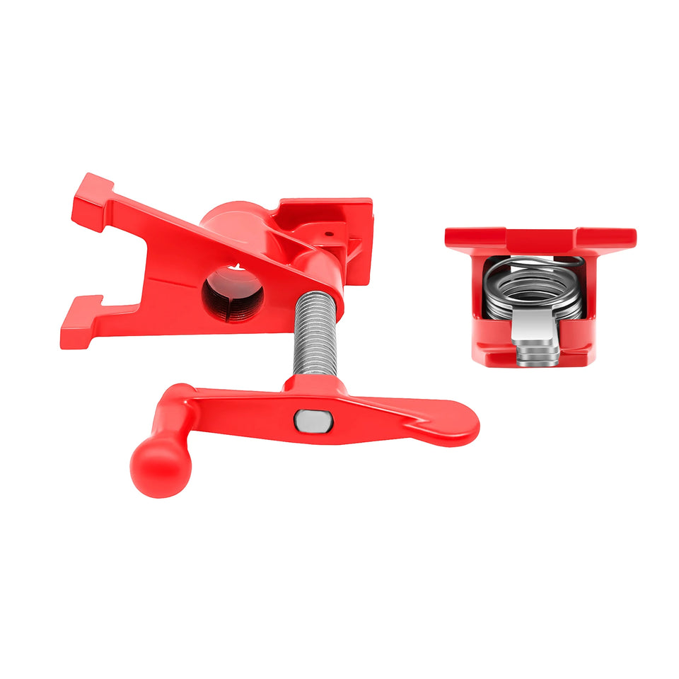 4 Pcs 3/4" Wood Gluing Pipe Clamp Set for Woodworking Lumber Stores, Manufacturing Plants, Repair Shops