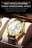 BINBOND New Fashion Mens Casual Sports Watches For Men Retro Big Dial Quartz Watches Classic Leather Business Men Watches B5663