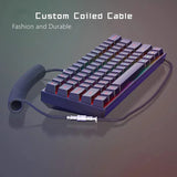 3M Type C Mechanical Keyboard Coiled Cable USB Keyboard Wire Mechanical Keyboard Aviator Desktop Computer Aviation Connector