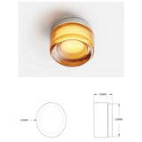 Nordic LED Wall Lamp Ceiling Light Acrylic Amber Jelly Grey Fixture Corridor Aisle Wall Sconces Commercial Decoration Lighting