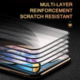 2/4PCS 9D Screen Protector Tempered Glass for IPhone 14 13 12 11 15 Pro Max Protective Glass for IPhone X XR XS Max 7 8 614 Plus