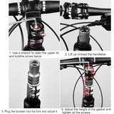 Bike Stem Fork Bicycle Handlebar Extension Riser Rise Up Bicycle Adapter Durable MTB Power Mountain Cycling Part 120mm