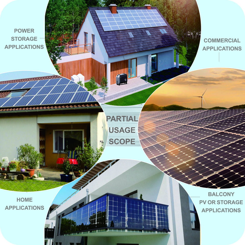1200W/1000W/750W GS Hybrid Micro Inverter for Solar Pane & 36V/48V Battery Grid-Tie with Zero Export 180-265V AC | WiFi, IP65