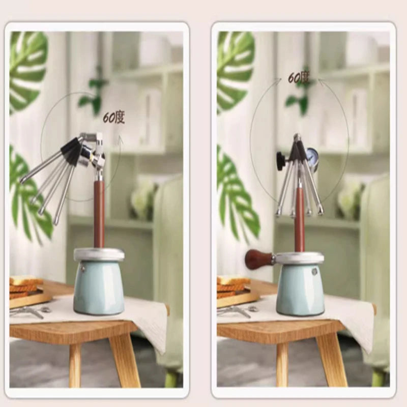 Pneumatic 4bar Milk Frother Pneumatic Coffee Machine Steam Milk Frother Outdoor Travel Steam Milk Foam Pot for Coffee Cappuccino