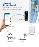 IP66 Waterproof Tuya Wifi Fingerprint Smart Door Lock Outdoor Gate TTLock Bluetooth Password Card Electronic Rim Lock For Home