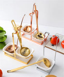 Gadget Multifunctional Portable Spoon Rest for Hotpot Restaurant Food Restaurant Utensil Household Upright Ladle Holder Kitchen