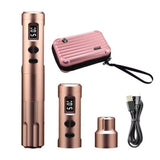New upgrade K6003 Wireless PMU Tattoo Machine 2.8mm stroke Tattoo Pen With 2 Battery Packs For Eyebrow Permanent Makeup