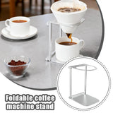 Foldable Portable Aluminum Alloy Coffee Drip Stand Universal Fit Espresso Machine Hand Pour-Over Maker for Camping Travel