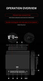 MHW-3BOMBER Digital Kitchen Coffee Scale 2000g/0.1g High Precision Cyclic Rechargeable Electronic Scale Home Barista Accessories