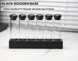 Coffee Beans Storage Container Display Rack Walnut Tea Tube Bottle Glass Espresso Coffee Accessories Tool Barista Coffeware Sets