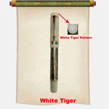 Lemon M2S China Four Great Beasts Acrylic Piston Fountain Pen Blade Long Knife Nib Hand-Polished Writing Luxury Stationery Gift