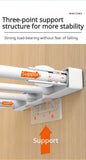 Adjustable Closet Shelf Organizer, Extendable Storage Rack with Divider, Space Saving Shelf for Home Dormitory Wardrobe Cabinet