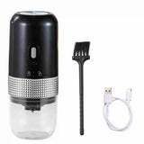 Portable Electric Burr Coffee Grinder 13W 200ml USB Rechargeable Adjustable Setting Cordless Coffee Bean Grinder with Cleanin