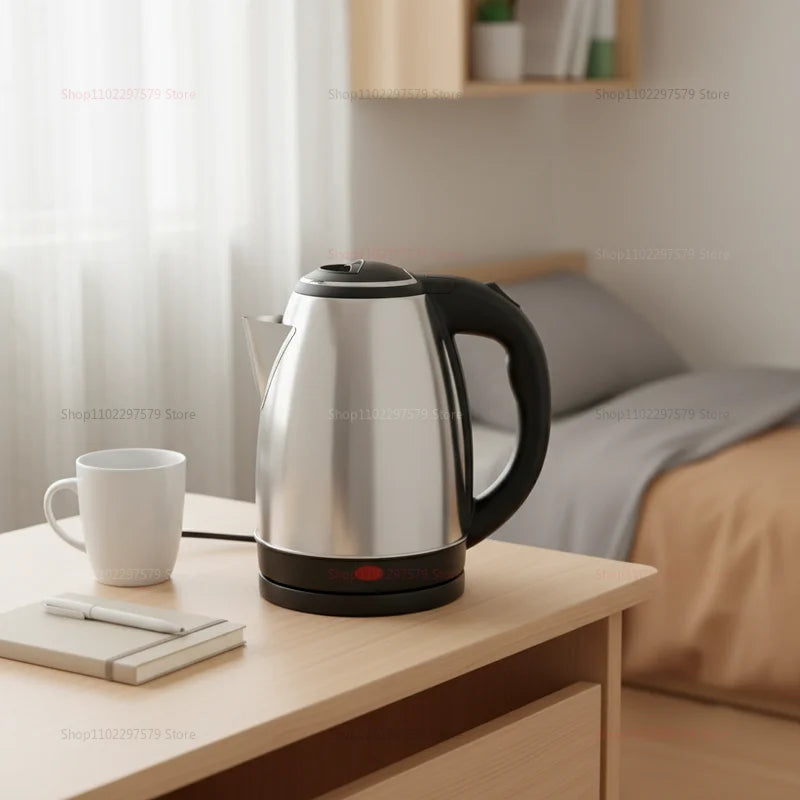Electric Kettle 304 Stainless Steel Durable Portable Water Boiler Pot Fast Boil for Home During  Electric Water Kettle for Home